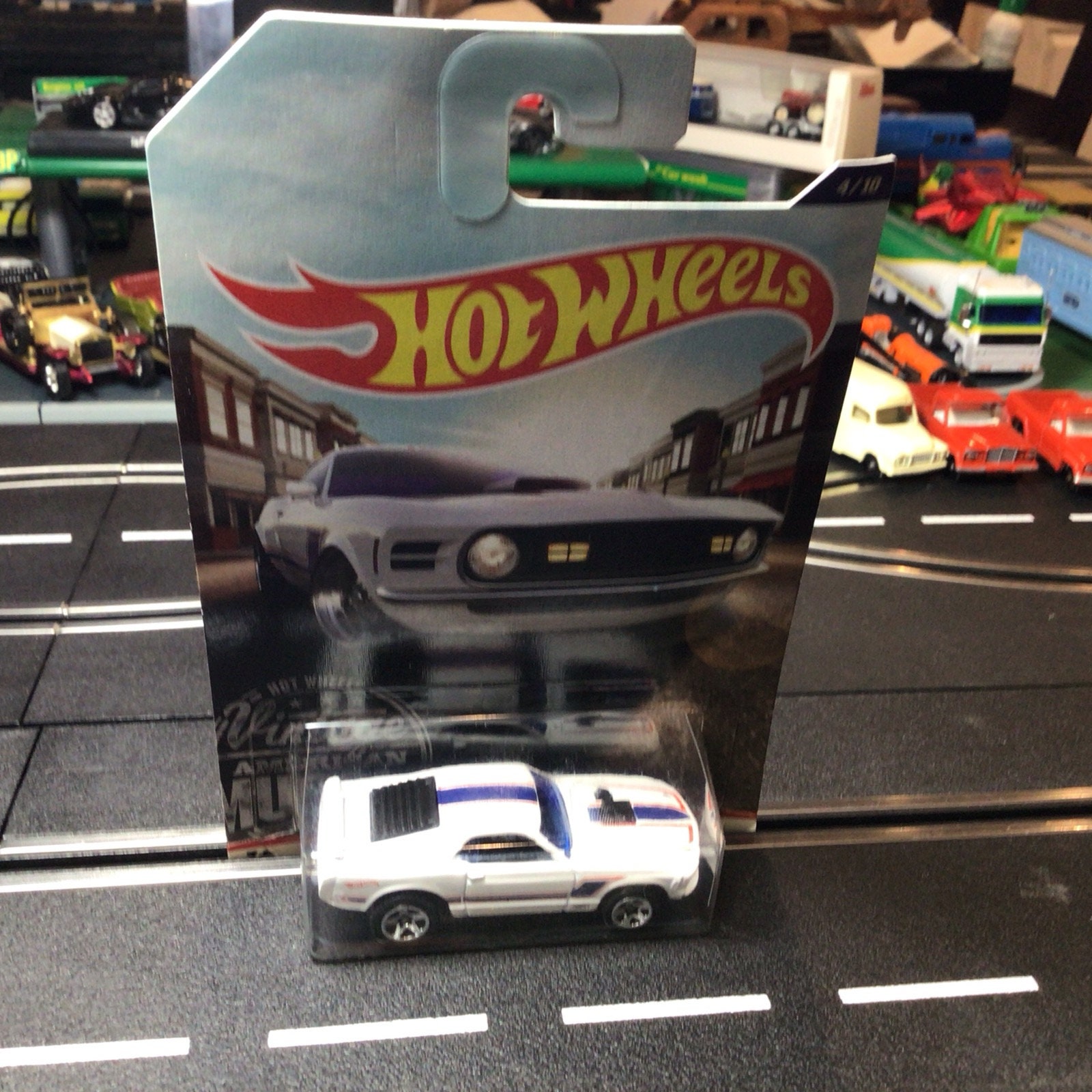 Hot Wheels 1/64 Ford Mustang Mach 1 1970 - Edition Limitée Parnelli Jones, Rouge