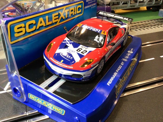 厳選スロットカー　Scalextric Ferrari F430GT :Used Scalextric Slot Cars Red Ferrari F430 GT # 62 - Etsy