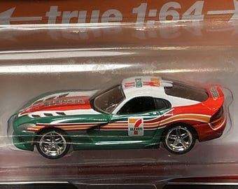 Auto World 7-Eleven 2012 Dodge Viper Multi Color 1/64 Diecast