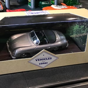Corgi Classic 98123 Silver Porsche 360 Convertible DieCast 1/43 Scale, with Rubber tires