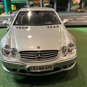 Maisto Silver Mercedes Benz AMG SL 55 1/18 Scale Diecast - Etsy