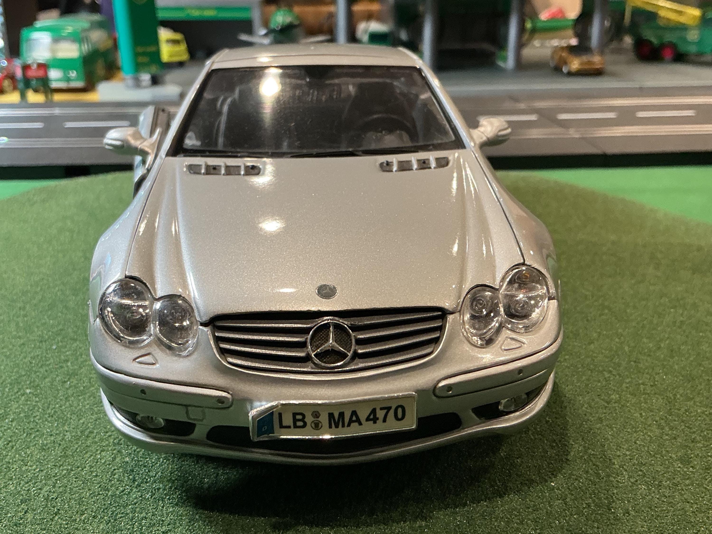 Maisto Silver Mercedes Benz AMG SL 55 1/18 Scale Diecast - Etsy