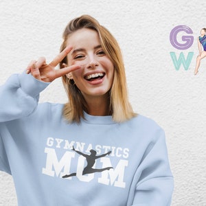 Gymnastics Mom Sweater, Gymnastics Mom Gift, Gymnastics Mom, Unisex fleece sweatshirt
