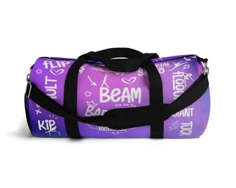 Gymnastics Bag, Gymnastics Duffel Bag, Personalized Gymnastics Bag, 3 sides prints, Gymnastics Gift, Gymnastics, Gymnast Accessories.