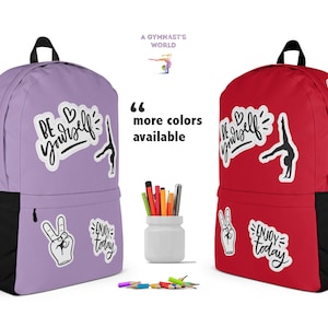 Gymnastics Backpack, Dancer Backpack, Gymnastics School Bag, Gymnastics Gift, Gymnastics Bag, Backpack.
