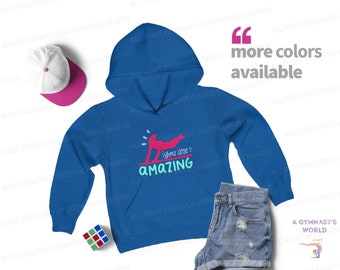 Sudadera con capucha de gimnasia, regalo de gimnasia, ropa de gimnasia, suéter de gimnasia, sudadera con capucha juvenil de mezcla gruesa