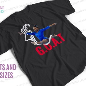 Gymnastik-T-shirt, Simone Goat-T-shirt, Gymnastik-T-shirt för vuxna och barn, Gymnastik-OS-T-shirt, Gymnastikpresent, bild 6