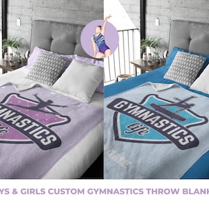 カスタム体操用スローブランケット：柔らかくパーソナライズされた体操選手へのギフト