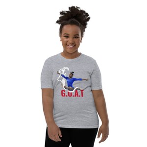 Gymnastik-T-shirt, Simone Goat-T-shirt, Gymnastik-T-shirt för vuxna och barn, Gymnastik-OS-T-shirt, Gymnastikpresent, bild 2
