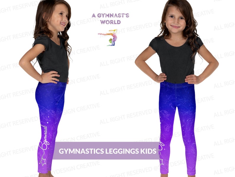 Kids Gymnastics Leggings Dance Leggings Gymnastics Pants Etsy