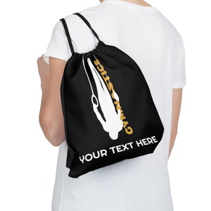 Gymnastics Bag, Boys Gymnastics Bag, Drawstring Bag, Rings Gymnastics Bag, Personalized Gym Bag, Gymnastics Rings, Gymnastics gift for boys.