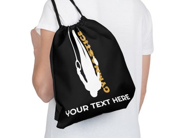Gymnastics Bag, Boys Gymnastics Bag, Drawstring Bag, Rings Gymnastics Bag, Personalized Gym Bag, Gymnastics Rings, Gymnastics gift for boys.