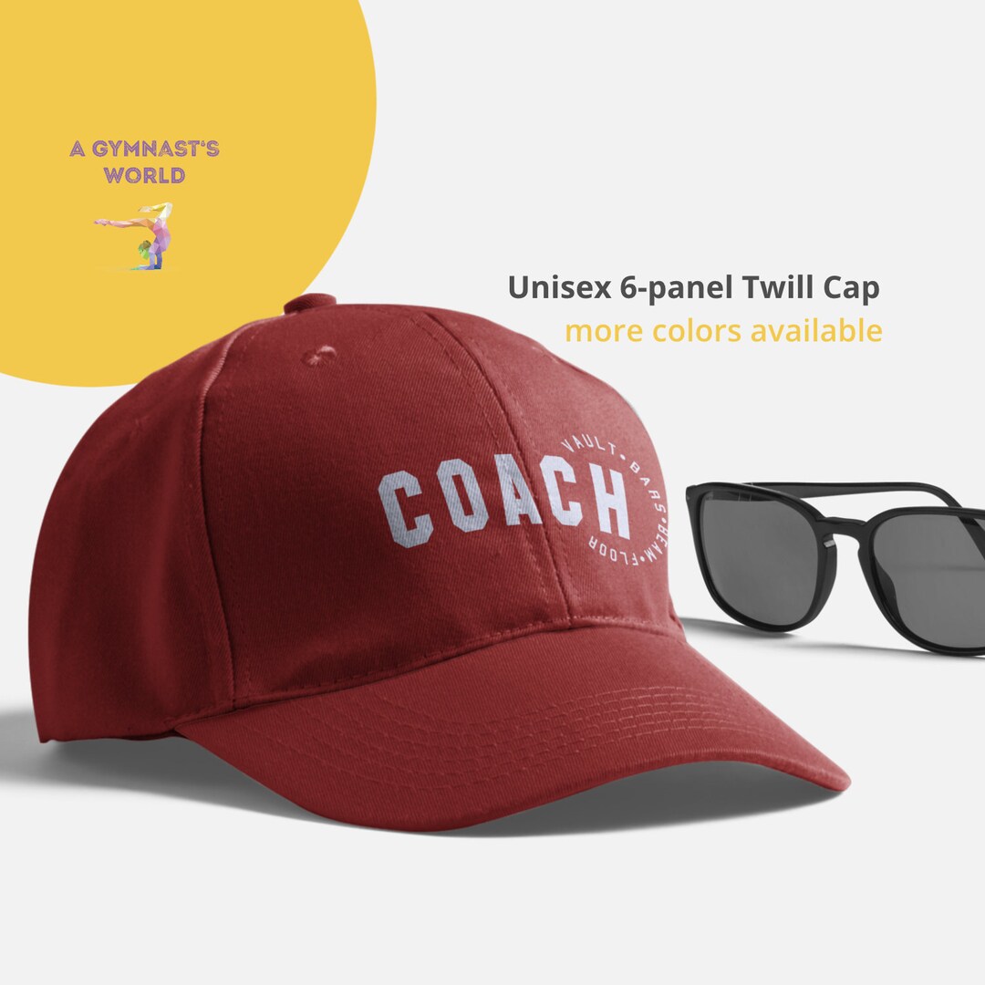 Gymnastics Coach Cap, Gymnastics Coach Hat, Gymnastics Coach Gift, Gymnastics Cap, Unisex Twill
