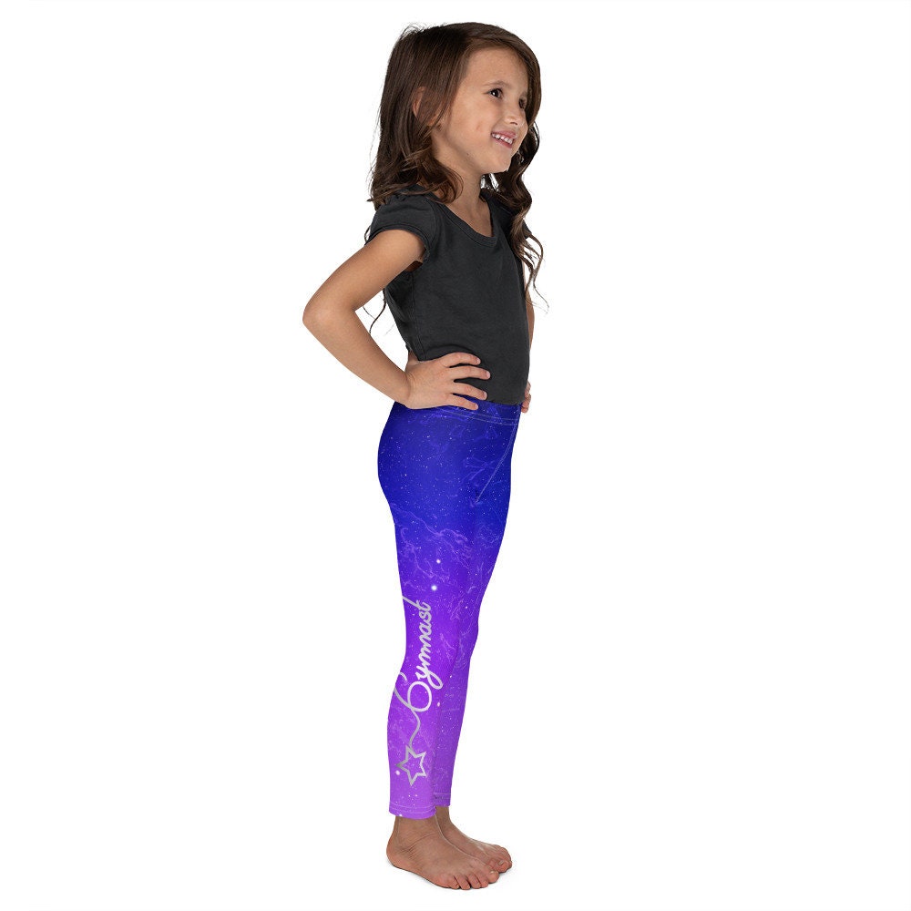 Gymnastics Leggings for Girls High Waisted Girls Leggings, Gymnast Girls  Tights