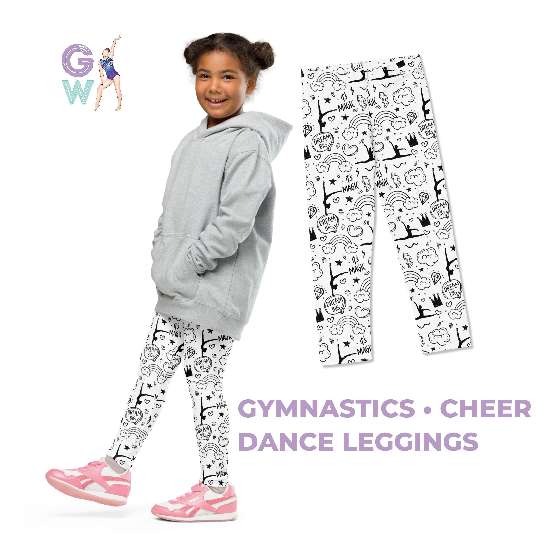 Girls gymnastics leggings best sale