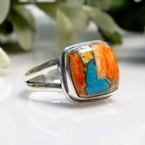 Handgefertigter Tansanit Ring Aus 925 Sterlingsilber – Mit
