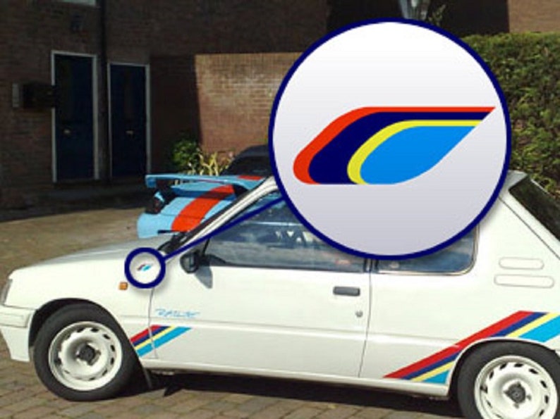 STICKER LOGO PEUGEOT LION AUTOCOLLANT REFLET TROMPE L'OEIL AUTO 9cm PB406 - Foto 14