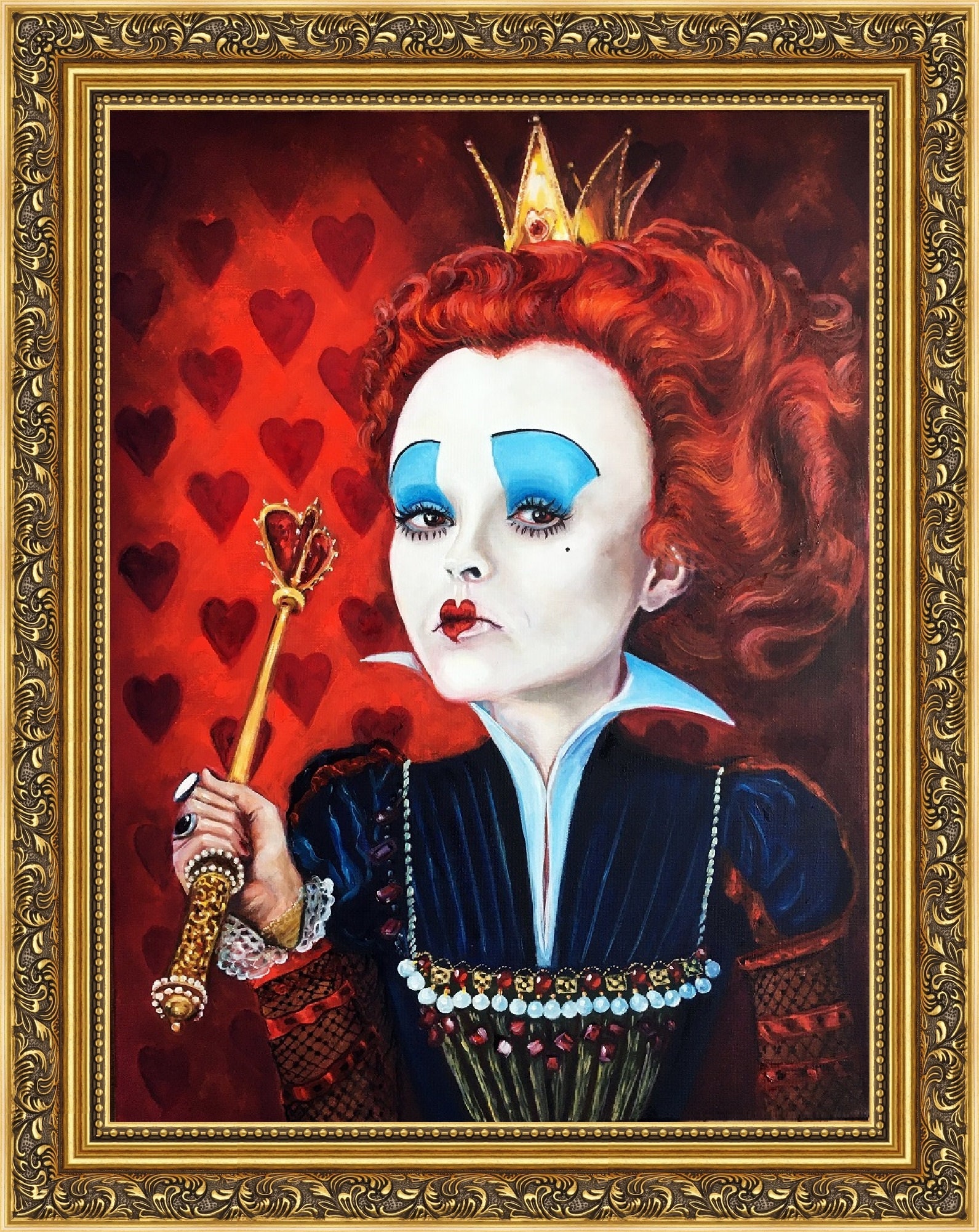 Artist Olga Begisheva K. the Red Queen Alice in Wonderland - Etsy