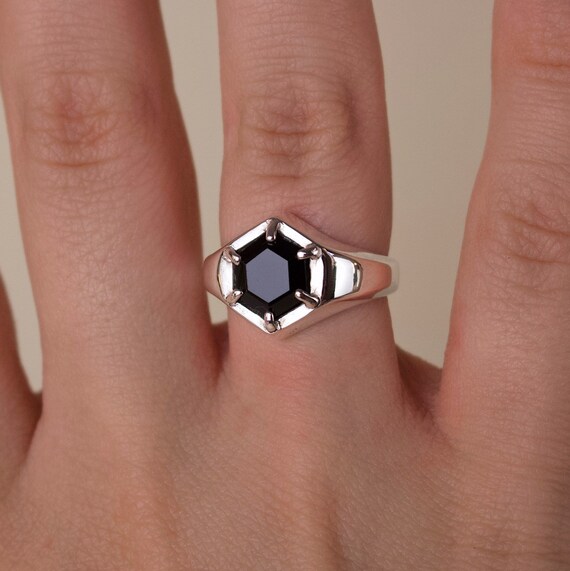 Custom black onyx ring