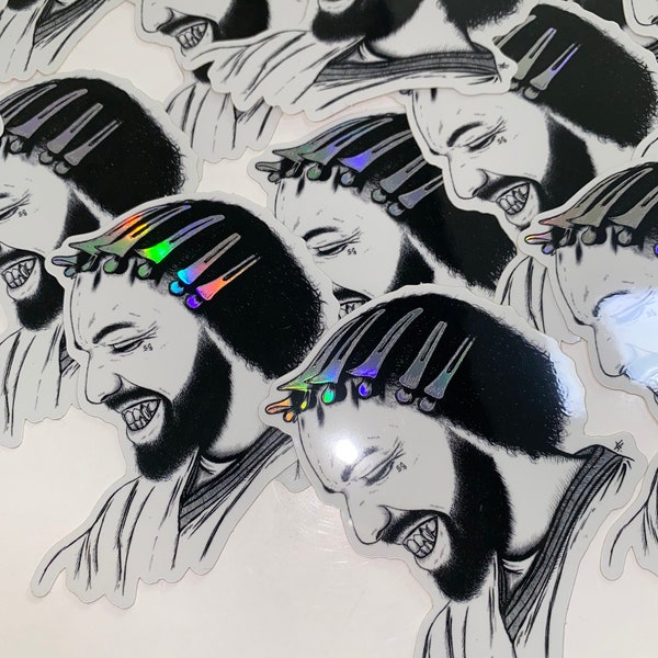 Drake Stickers Vinyle Brillant et Holographique