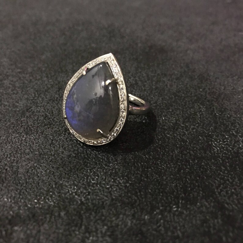 Natural Labradorite Labradorite Ring Men Labradorite Ring Sterling Silver Handmade Ring Labradorite Ring Labradorite Blue Labradorite