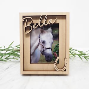 Personalized Horse Frame | Custom Horse Picture Frame with Name | Gifts for Horse lovers