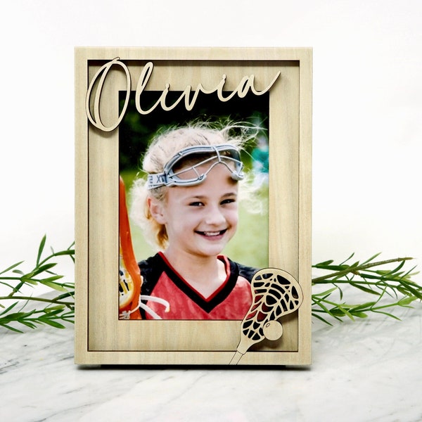 Lacrosse Frame | Personalized Lacrosse Picture Frame | Gift for Lacrosse Player or Coach | Lax Photo