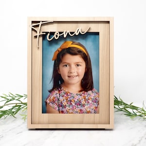 Personalized Frame with Name | Picture Frame for School Photo | Wallet Size, 4x6, 5x7