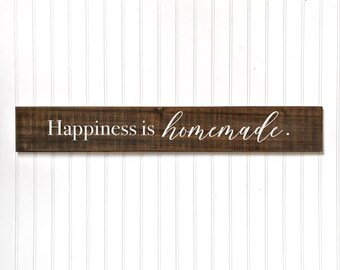 Farmhouse Kitchen Vinyl Decal Free Shipping 1504 Happiness Is Handmade