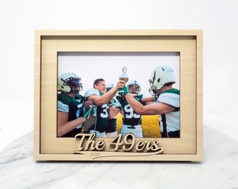 Personalized Football Team Picture Frame | Football Coach Gift