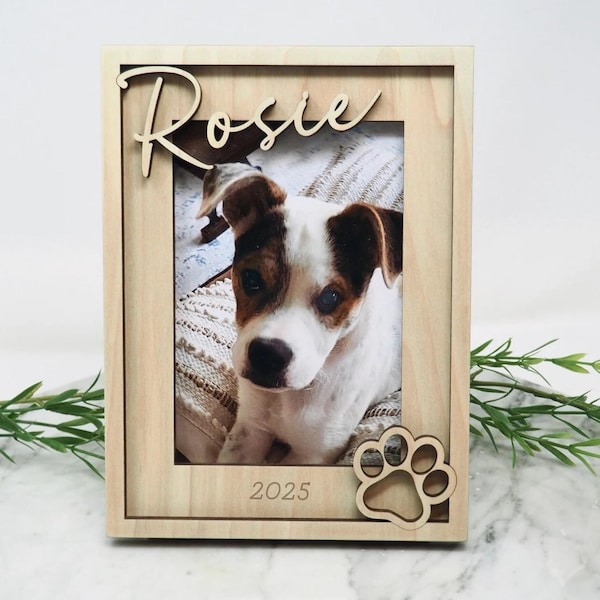 Personalized Dog Picture Frame | Pet Memorial 4x6 or 5x7