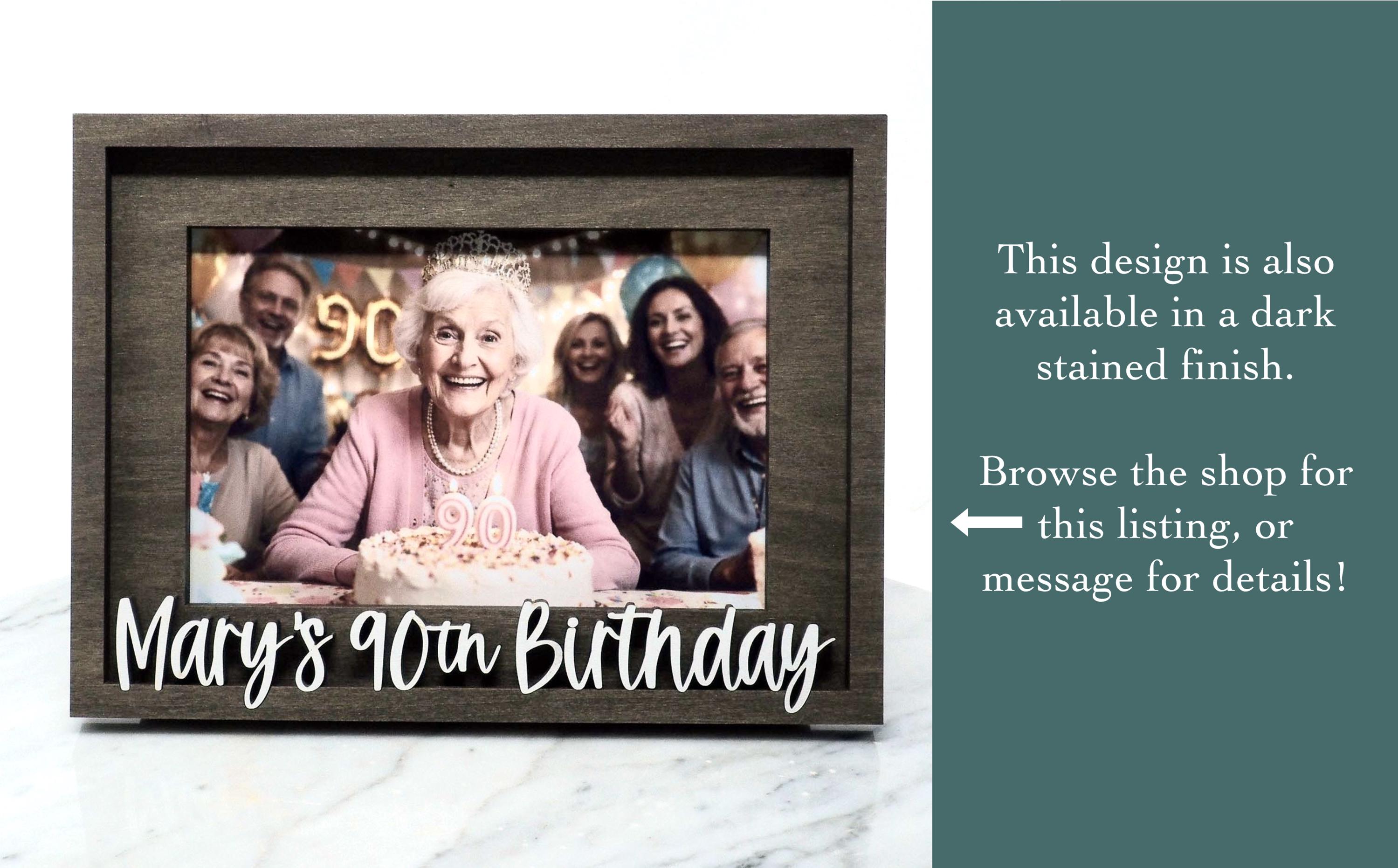Personalized 60th Birthday Picture Frame | 4x6 or 5x7 Photo - Etsy