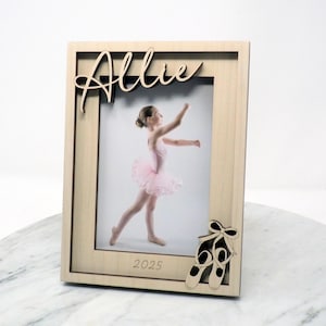Personalized Ballet Frame | Ballet Dancer Picture Frame | Custom Dance Recital Gift