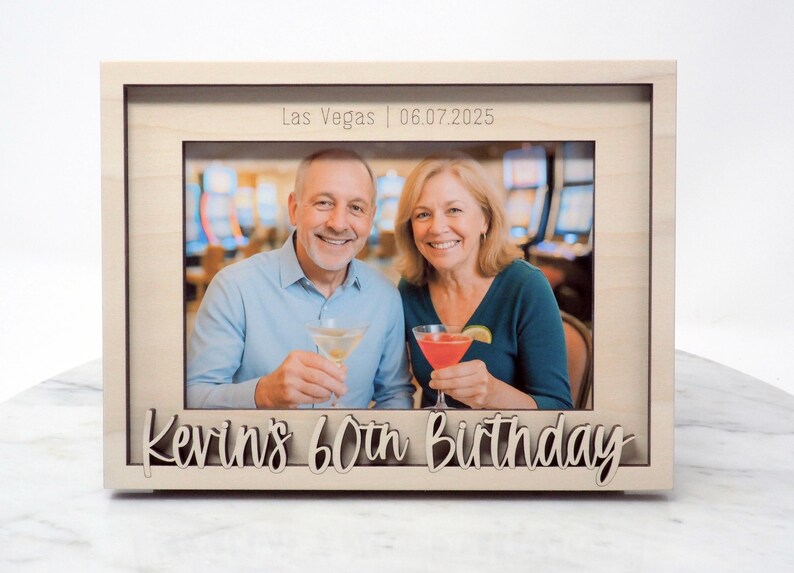 Personalized 60th Birthday Picture Frame | 4x6 or 5x7 Photo - Etsy