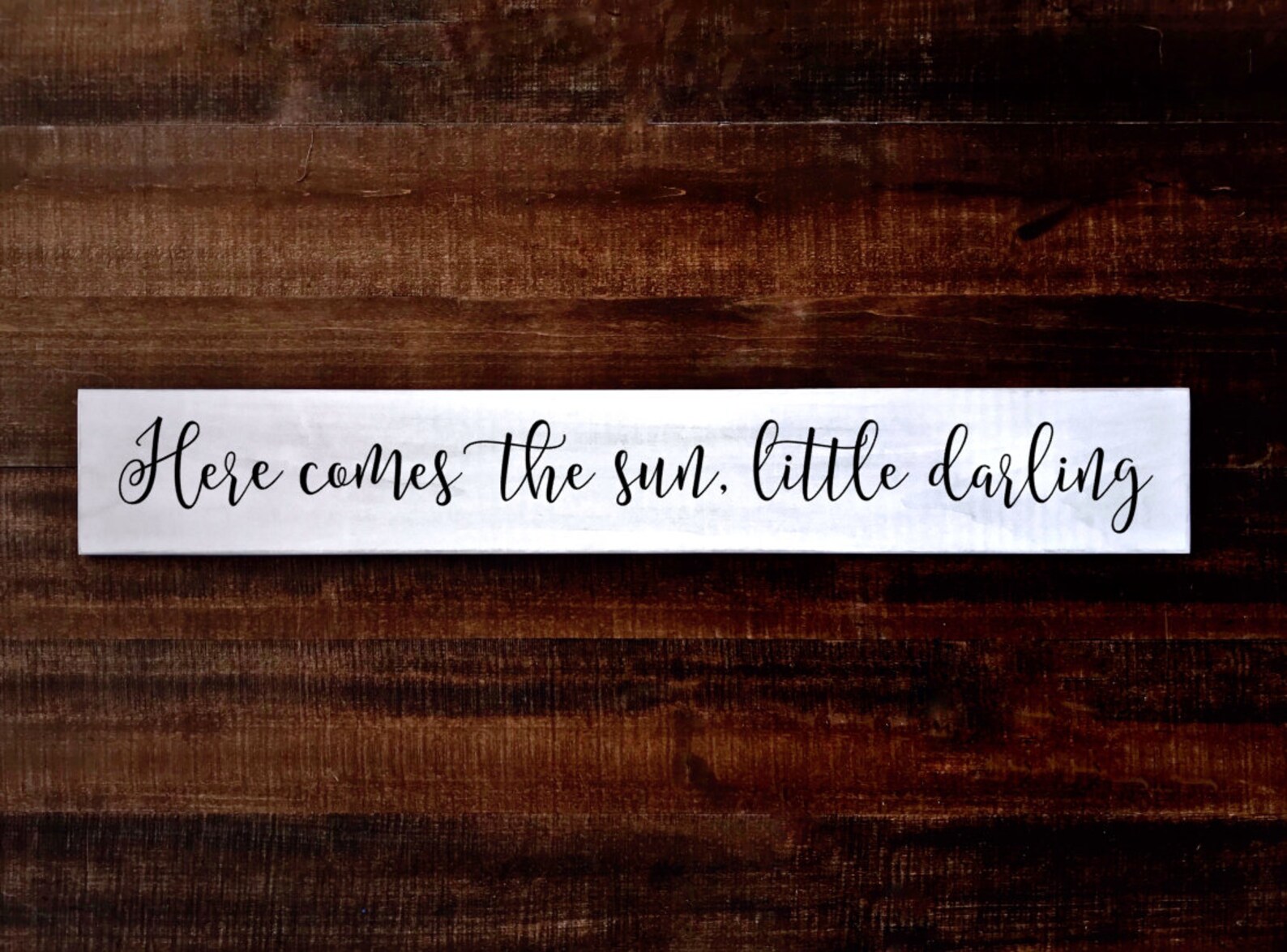 Here Comes the Sun Little Darling Wood Sign Music Nursery Etsy