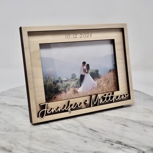 We Adding Date Frame Personalized Wood Wedding Frame | Anniversary Gift - Etsy