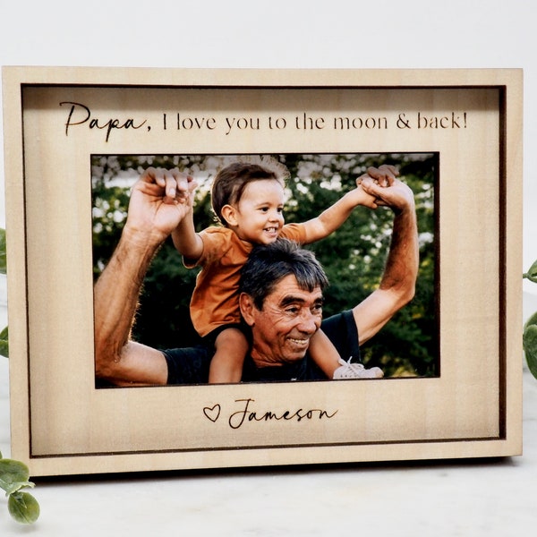 I Love You Mom Picture Frame Etsy