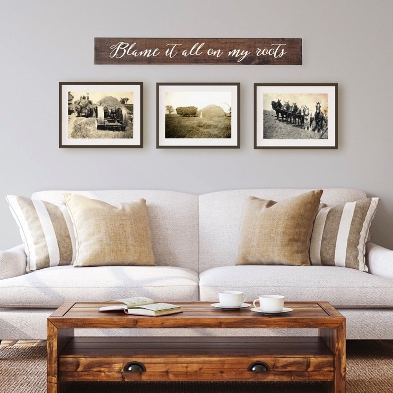 Man cave decor Blame it all on my roots wood sign Gifts for him Country Music Gift Friends in low places sign