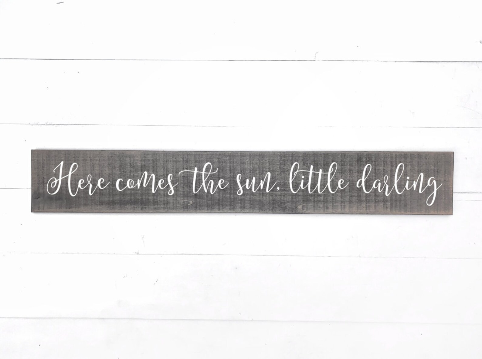 Here Comes the Sun Little Darling Wood Sign Music Nursery Etsy