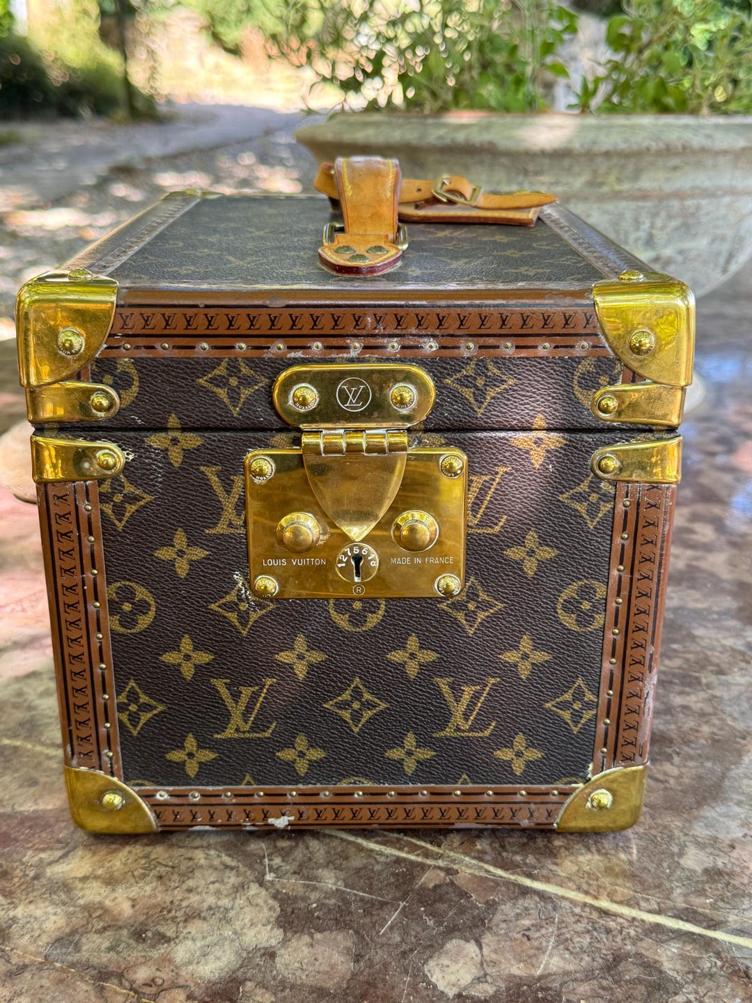 〓FOXEY〓 BROWN-BEIGE vanity bag/BOX trunk FOXEY Brown-Beige Vanity Bag/BOX Trunk