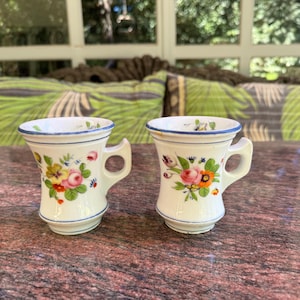 Set of two antique Brulot coffee cups.