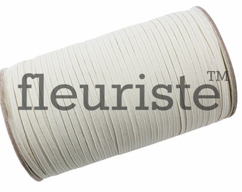Dünne Elastische, dünne Elastische, 1/8 Elastisch, elastische Bulk-Vorratsware, Fold Over Elastisch, Solid Elastic, Wholesale Elastisch, Stretch Elastisch, Ivory