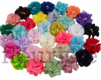 Wholesale Flower Rose Flower Crown Fabric Flower Headband Supplies Satin Rosette Flower Embelishment Dusty Pink Petal Wedding Flowers