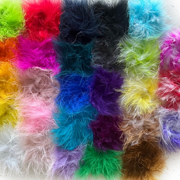 NEW LARGER Marabou Feather Puffs, Marabou Puffs, Feather Puffs, Marabou Feathers, Curly Feathers, Feather BOA , Wholesale feather puffs