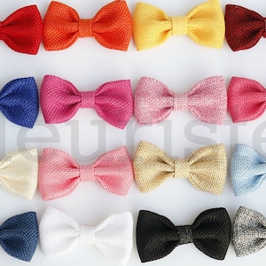 Burlap Bows, Burlap Bow, 2.75&quot; Bows, Fabric Bows, diy Bows, DIY Hair Bows, Soft Bows, Wholesale Bows, Diy Headband 2.75 Inch choose color