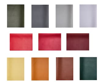 11 Colors Full Sheet Faux Leather Sheets, 8"x13" Cricut Bow Supplies, Synthetic Leather Sheets Fabric Leathers, Earring Supplies, DIY, A5 A4