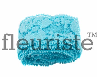 Elastisch kant, Kanten lint, Elastisch kant, Elastische kanten rand, Op maat gesneden kant, Kanten rand, Elastisch kant, Elastisch kant, 1 inch, Turquoise kant