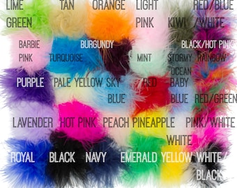 Marabou Feder puffs, Marabou Puffs, Feder puffs, Marabou Federn, Lockige Federn, Feder Puff, Wholesale Feder puffs, Farben wählen