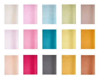 14 Colors Full Sheet Faux Leather Sheets, 8"x13" Cricut Bow Supplies, Synthetic Leather Sheets Fabric Leathers, Earring Supplies, DIY, A5 A4