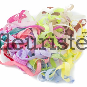 Frosted Elastic Grab Bag, Grab Bag FOE, Foldover Elastic, 3/8 Elastic, Grab Bag Elastic, Glitter Elastic, Elastic Grab Bag, FOE Grab Bag